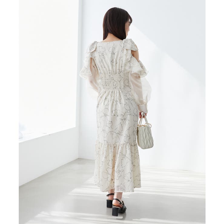 フリルリボン肩あきワンピース | MAJESTIC LEGON  | 詳細画像5 