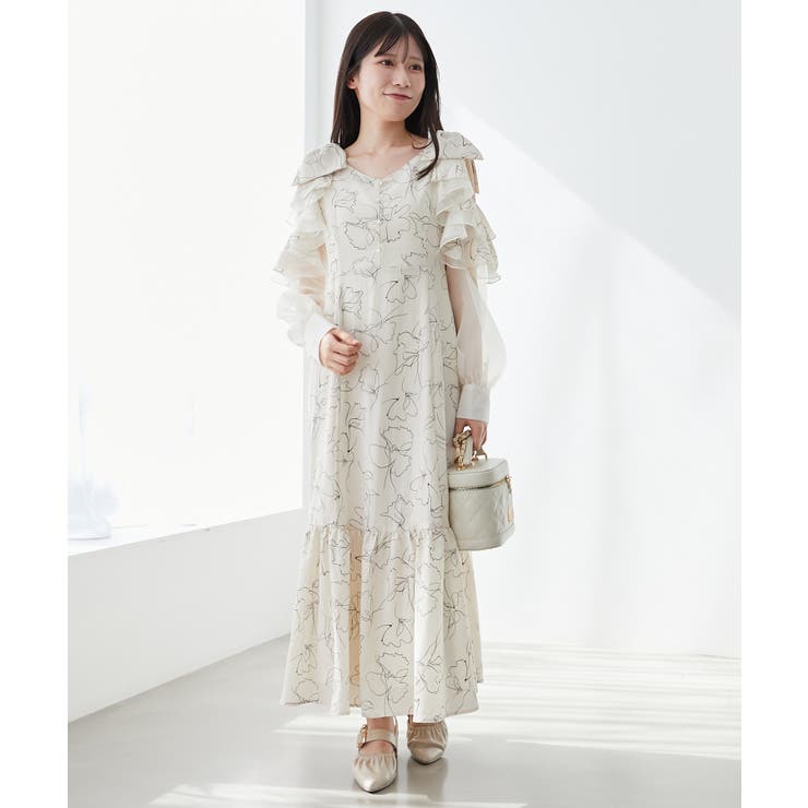 フリルリボン肩あきワンピース | MAJESTIC LEGON  | 詳細画像6 