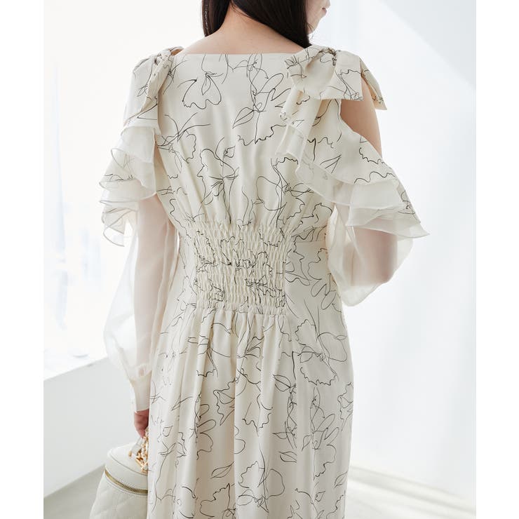 フリルリボン肩あきワンピース | MAJESTIC LEGON  | 詳細画像9 