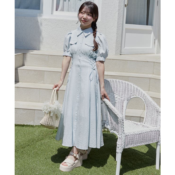 サイドレースアップシャツワンピース | MAJESTIC LEGON  | 詳細画像13 