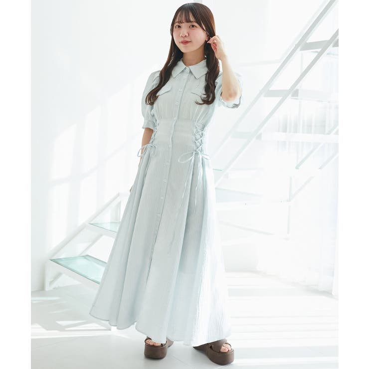サイドレースアップシャツワンピース | MAJESTIC LEGON  | 詳細画像14 