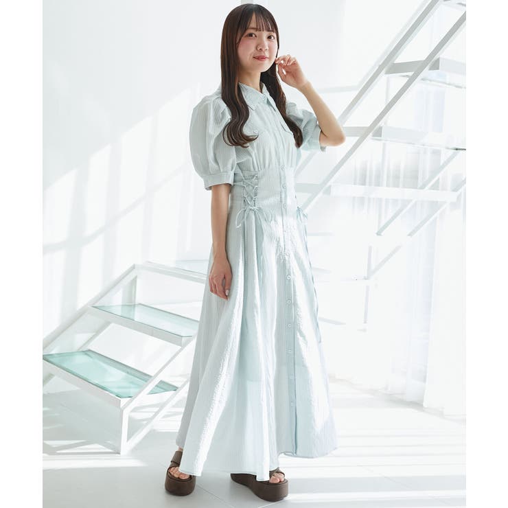 サイドレースアップシャツワンピース | MAJESTIC LEGON  | 詳細画像15 