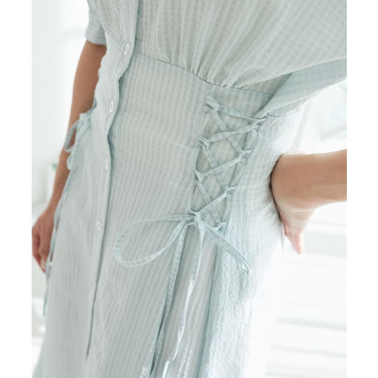 サイドレースアップシャツワンピース | MAJESTIC LEGON  | 詳細画像20 