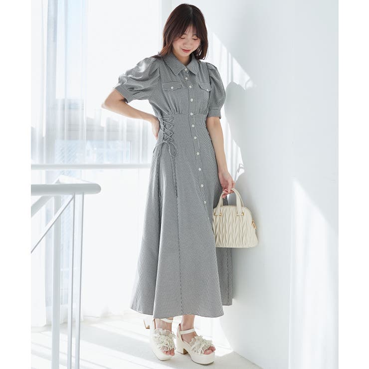 サイドレースアップシャツワンピース | MAJESTIC LEGON  | 詳細画像32 