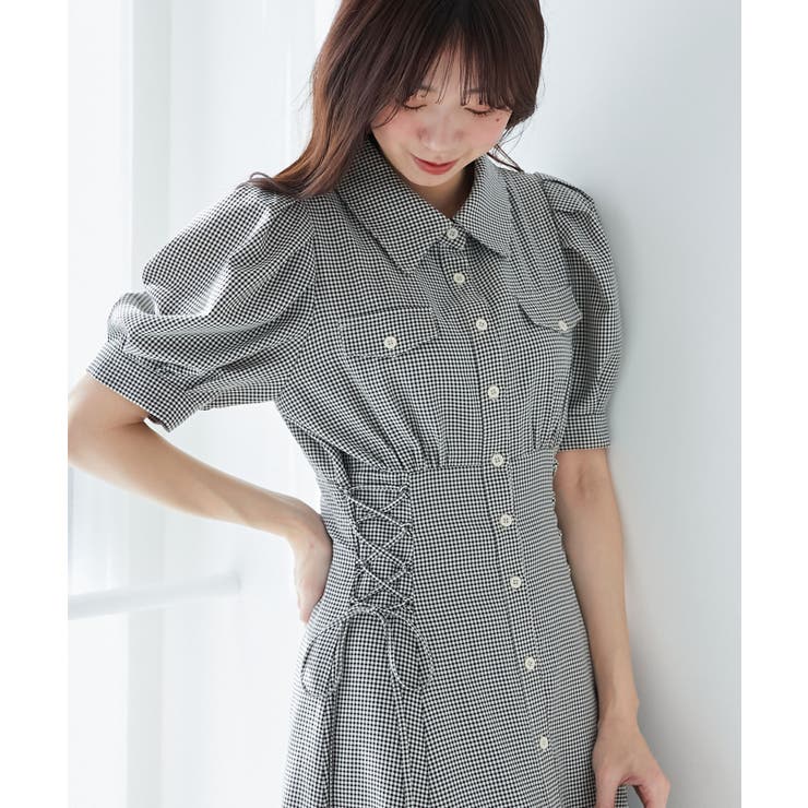 サイドレースアップシャツワンピース | MAJESTIC LEGON  | 詳細画像35 