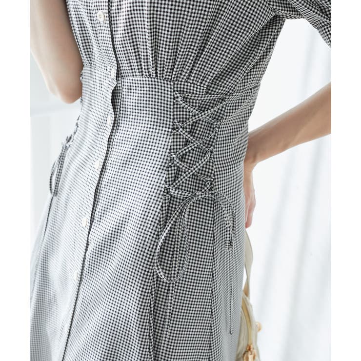 サイドレースアップシャツワンピース | MAJESTIC LEGON  | 詳細画像37 