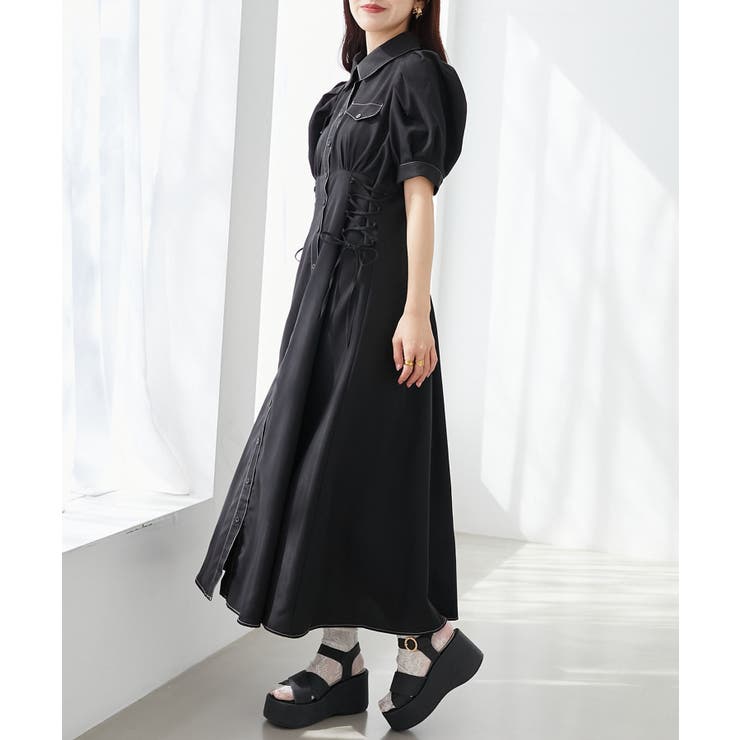 サイドレースアップシャツワンピース | MAJESTIC LEGON  | 詳細画像42 