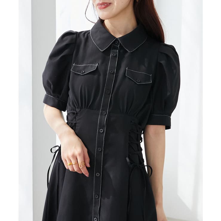 サイドレースアップシャツワンピース | MAJESTIC LEGON  | 詳細画像44 