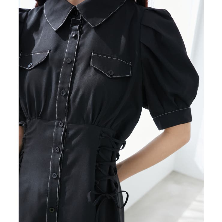 サイドレースアップシャツワンピース | MAJESTIC LEGON  | 詳細画像47 