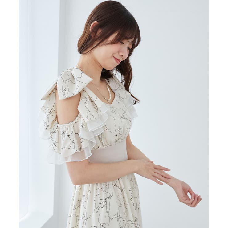 ∞フリルリボンコルセットワンピース | MAJESTIC LEGON  | 詳細画像16 