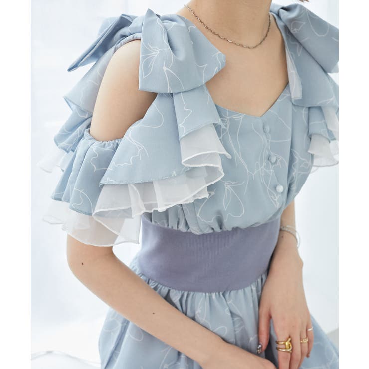 ∞フリルリボンコルセットワンピース | MAJESTIC LEGON  | 詳細画像34 