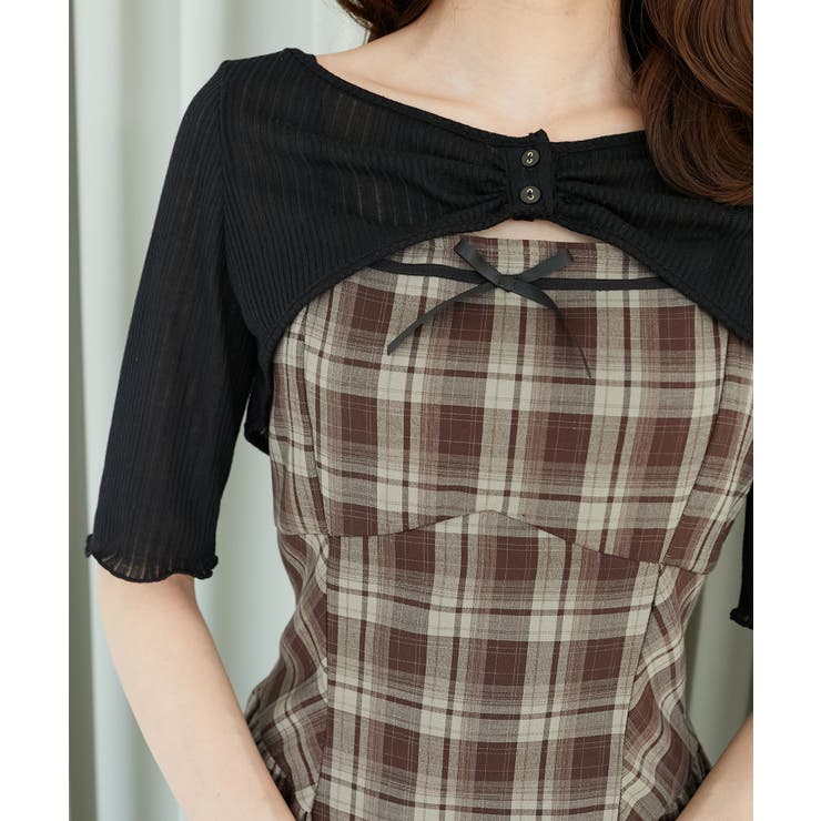 トップスセットデコルテオープンワンピ | MAJESTIC LEGON  | 詳細画像48 