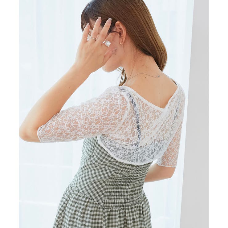 トップスセットデコルテオープンワンピ | MAJESTIC LEGON  | 詳細画像9 