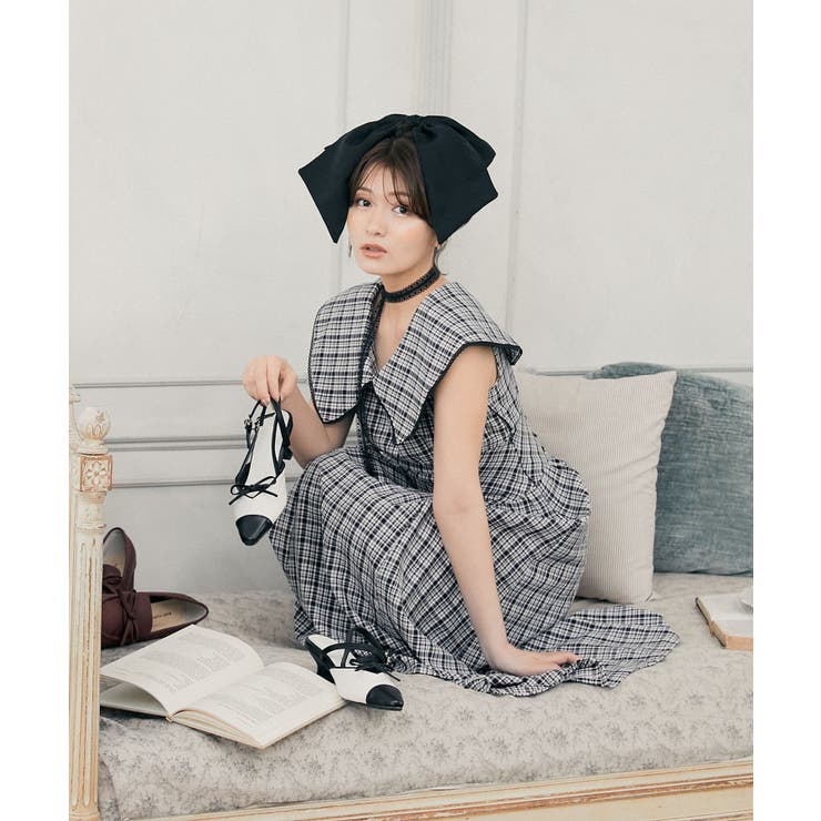 チョーカーセットビッグカラーワンピース | MAJESTIC LEGON  | 詳細画像1 