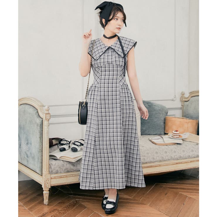 チョーカーセットビッグカラーワンピース | MAJESTIC LEGON  | 詳細画像14 