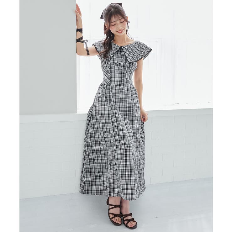 チョーカーセットビッグカラーワンピース | MAJESTIC LEGON  | 詳細画像16 