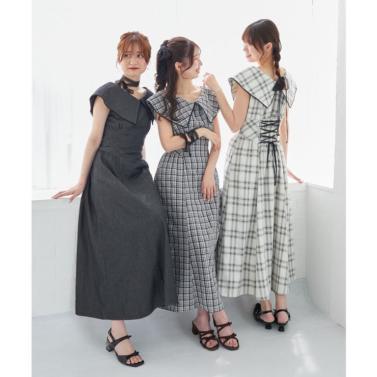 チョーカーセットビッグカラーワンピース | MAJESTIC LEGON  | 詳細画像4 