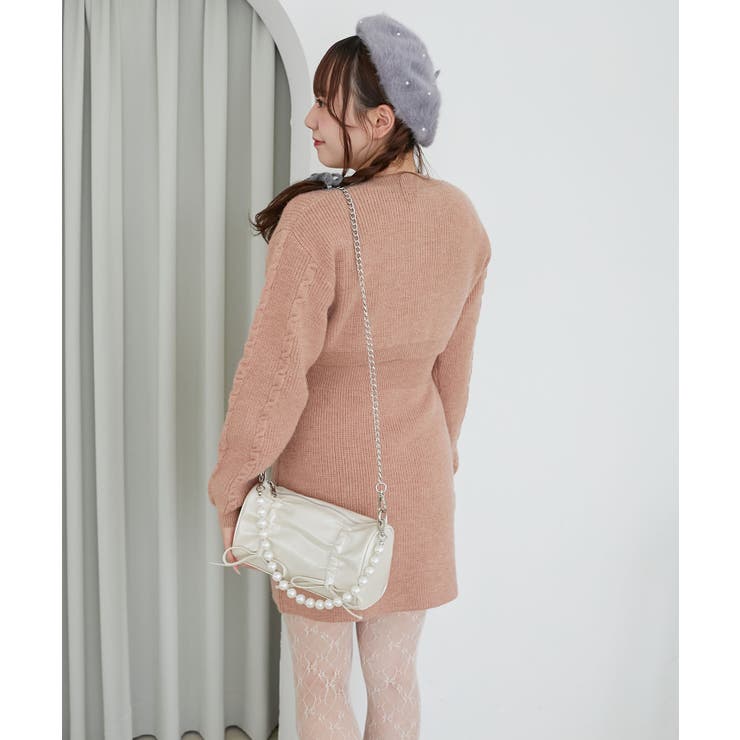 ケーブルショートカーデセットワンピ | MAJESTIC LEGON  | 詳細画像17 