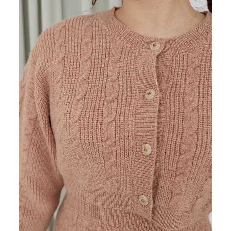 ケーブルショートカーデセットワンピ | MAJESTIC LEGON  | 詳細画像18 