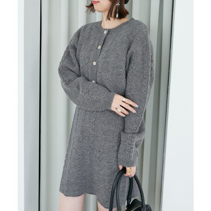 ケーブルショートカーデセットワンピ | MAJESTIC LEGON  | 詳細画像24 