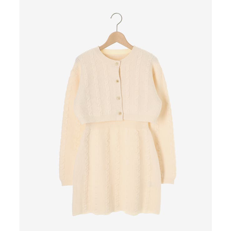 ケーブルショートカーデセットワンピ | MAJESTIC LEGON  | 詳細画像28 