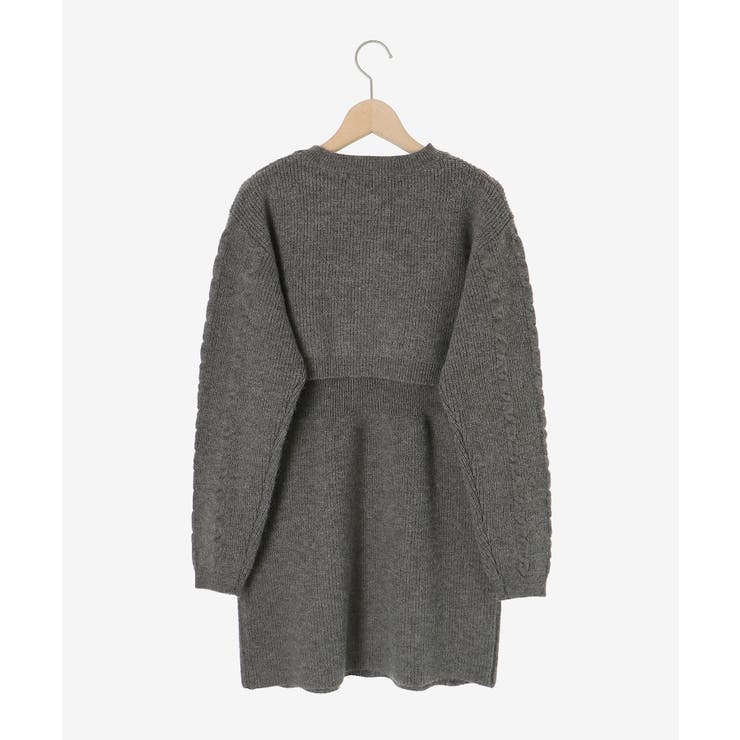 ケーブルショートカーデセットワンピ | MAJESTIC LEGON  | 詳細画像31 