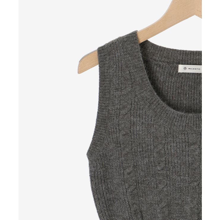 ケーブルショートカーデセットワンピ | MAJESTIC LEGON  | 詳細画像35 