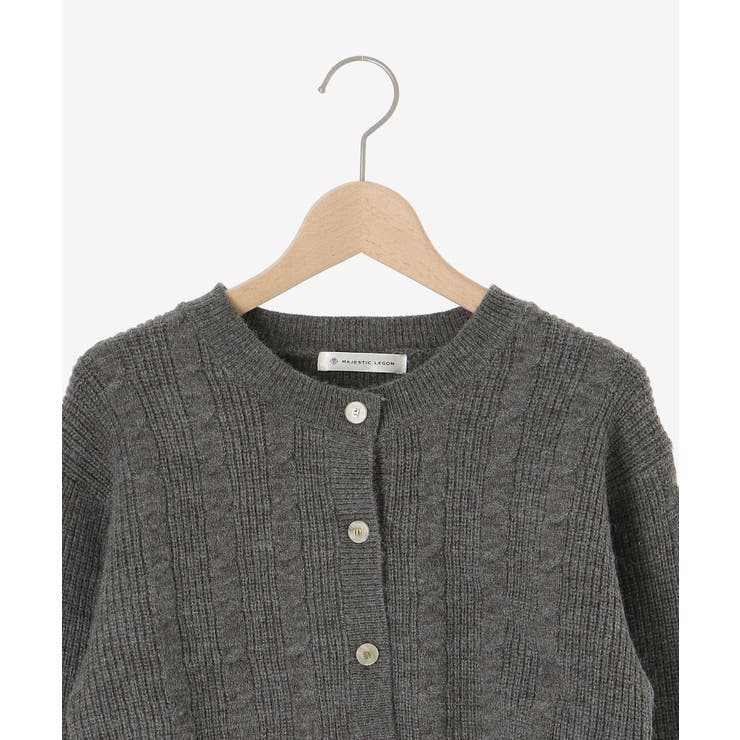 ケーブルショートカーデセットワンピ | MAJESTIC LEGON  | 詳細画像39 