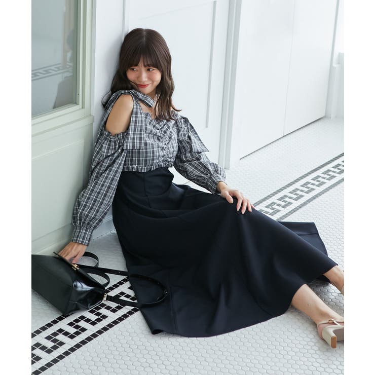 2way肩リボンドッキングワンピ | MAJESTIC LEGON  | 詳細画像21 