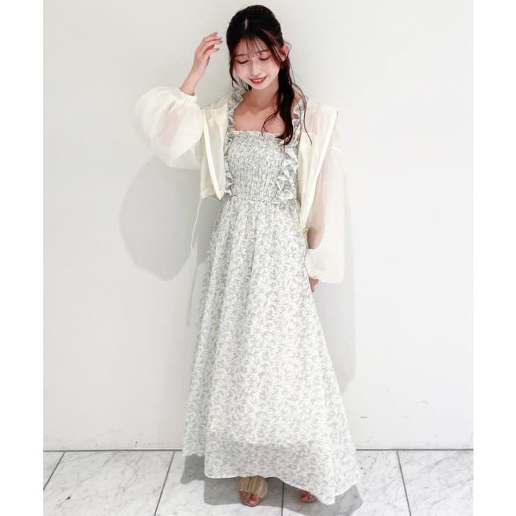 フリルショルダーレースアップワンピ | MAJESTIC LEGON  | 詳細画像14 