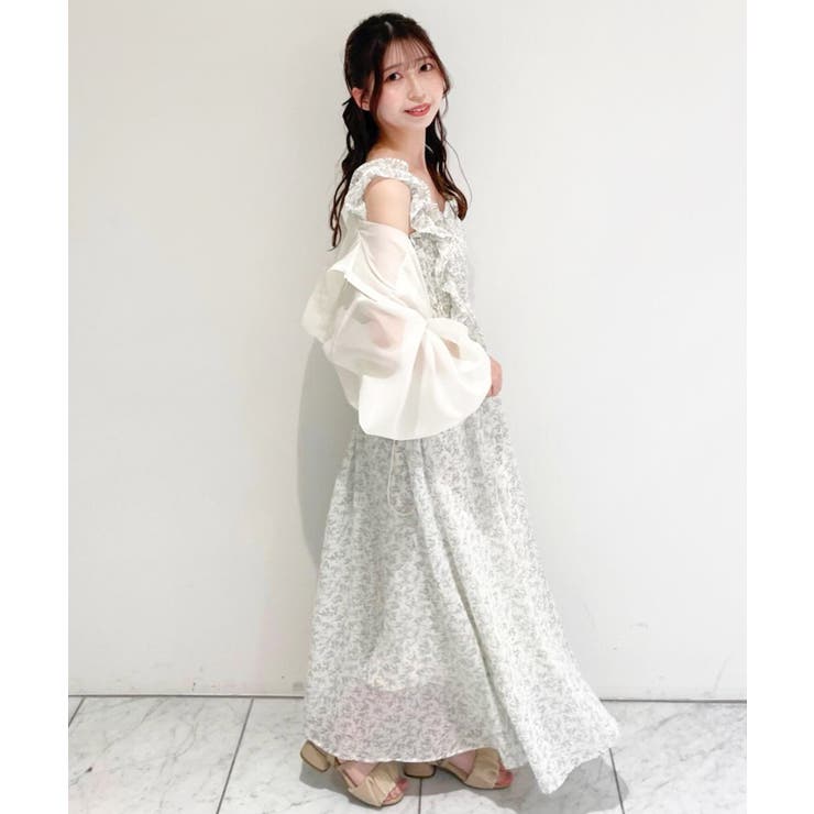 フリルショルダーレースアップワンピ | MAJESTIC LEGON  | 詳細画像15 