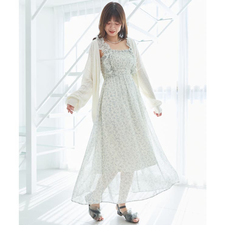 フリルショルダーレースアップワンピ | MAJESTIC LEGON  | 詳細画像21 