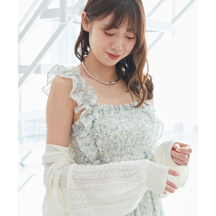 フリルショルダーレースアップワンピ | MAJESTIC LEGON  | 詳細画像24 