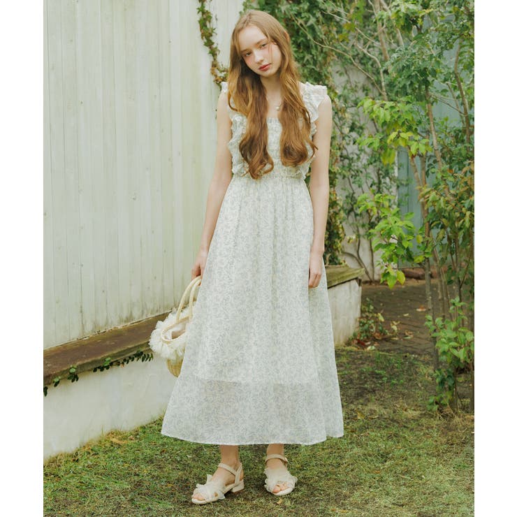 フリルショルダーレースアップワンピ | MAJESTIC LEGON  | 詳細画像30 