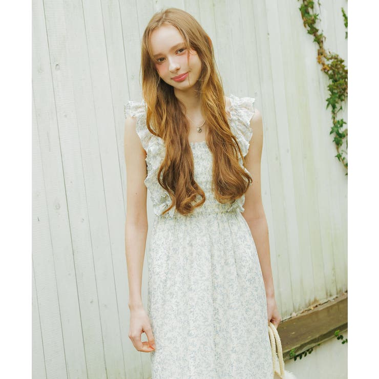 フリルショルダーレースアップワンピ | MAJESTIC LEGON  | 詳細画像31 