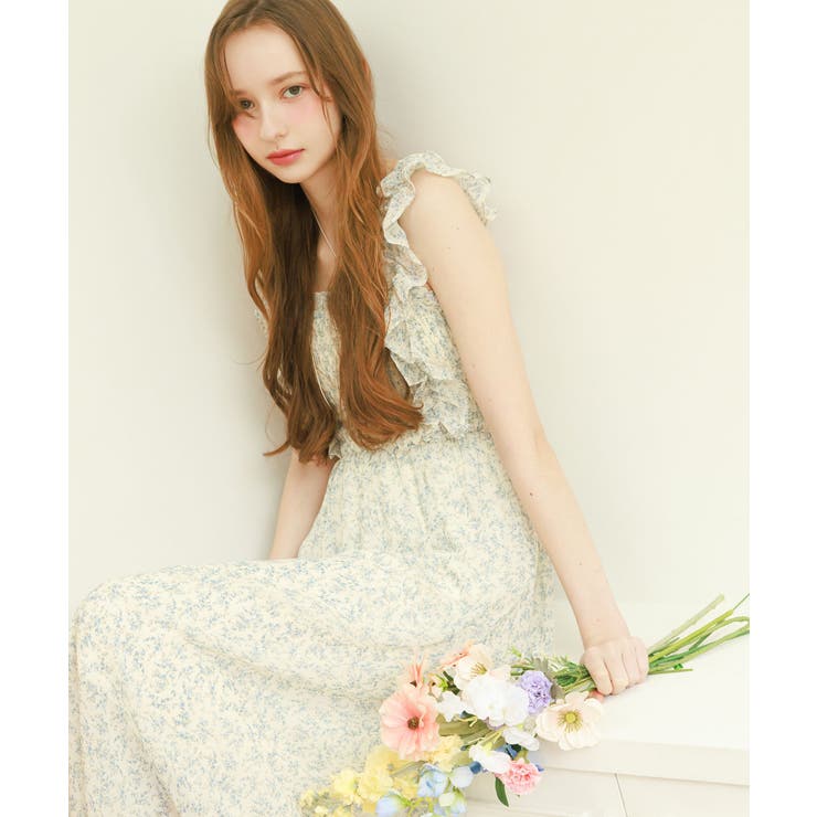 フリルショルダーレースアップワンピ | MAJESTIC LEGON  | 詳細画像33 