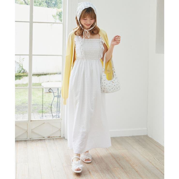 フリルショルダーレースアップワンピ | MAJESTIC LEGON  | 詳細画像34 