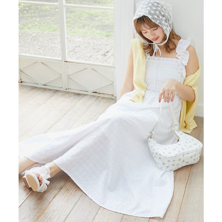 フリルショルダーレースアップワンピ | MAJESTIC LEGON  | 詳細画像35 