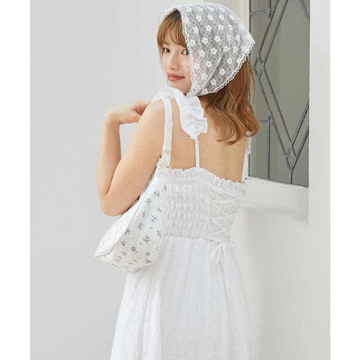 フリルショルダーレースアップワンピ | MAJESTIC LEGON  | 詳細画像36 