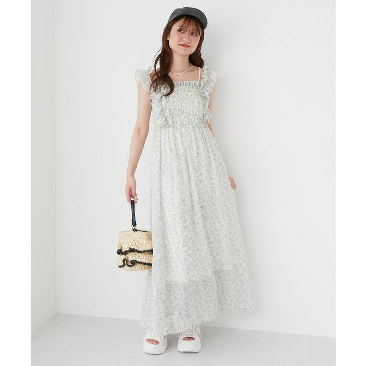 フリルショルダーレースアップワンピ | MAJESTIC LEGON  | 詳細画像4 