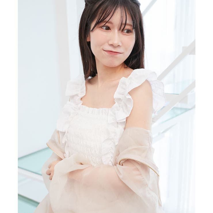 フリルショルダーレースアップワンピ | MAJESTIC LEGON  | 詳細画像47 