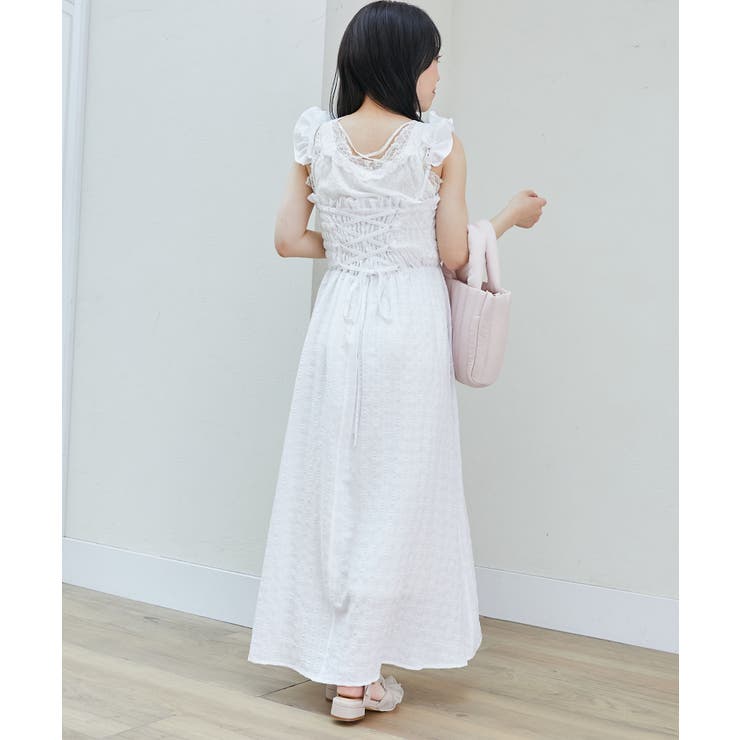 フリルショルダーレースアップワンピ | MAJESTIC LEGON  | 詳細画像49 