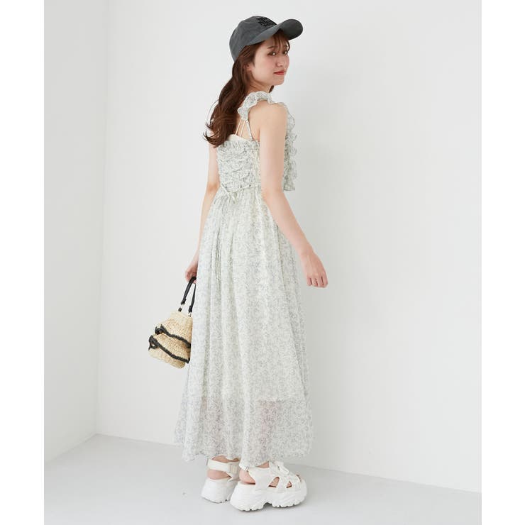 フリルショルダーレースアップワンピ | MAJESTIC LEGON  | 詳細画像5 