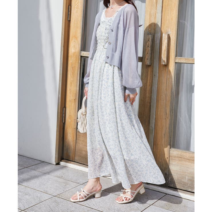 フリルショルダーレースアップワンピ | MAJESTIC LEGON  | 詳細画像7 