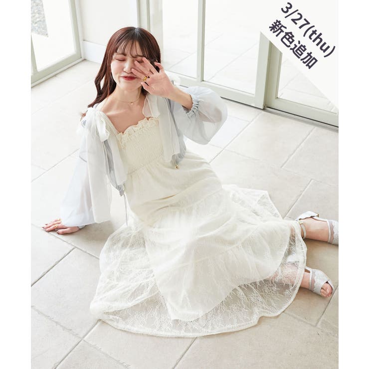 2way肩リボンキャミワンピ[品番：CTYW0004512]｜MAJESTIC LEGON