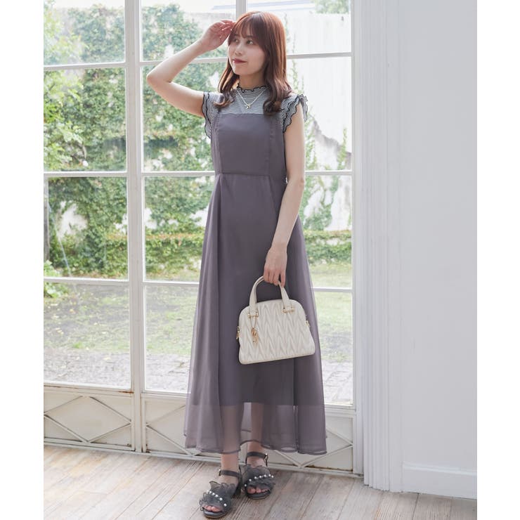 Ｃ／グレー | シアーレディキャミワンピ | MAJESTIC LEGON 