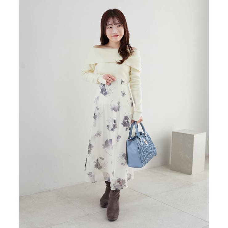 フラワーオフショルドッキングワンピ | MAJESTIC LEGON  | 詳細画像12 