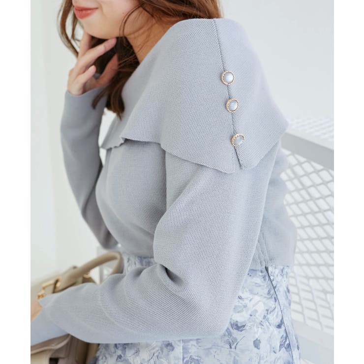 フラワーオフショルドッキングワンピ | MAJESTIC LEGON  | 詳細画像19 