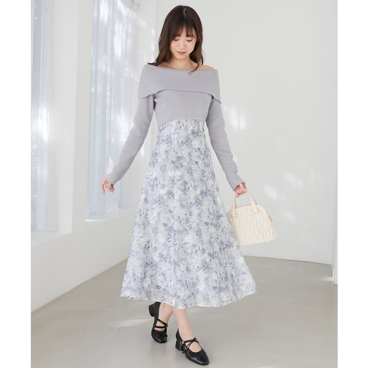 フラワーオフショルドッキングワンピ | MAJESTIC LEGON  | 詳細画像21 