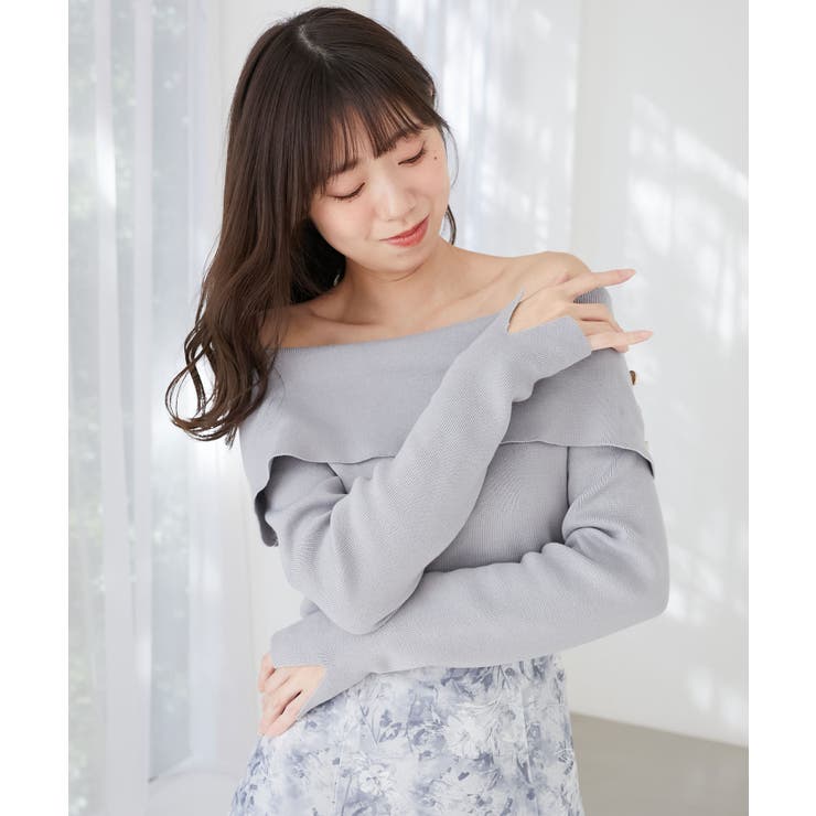 フラワーオフショルドッキングワンピ | MAJESTIC LEGON  | 詳細画像23 